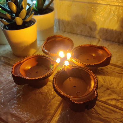 LED Water Sensor Diya for Diwali (24 Diya)